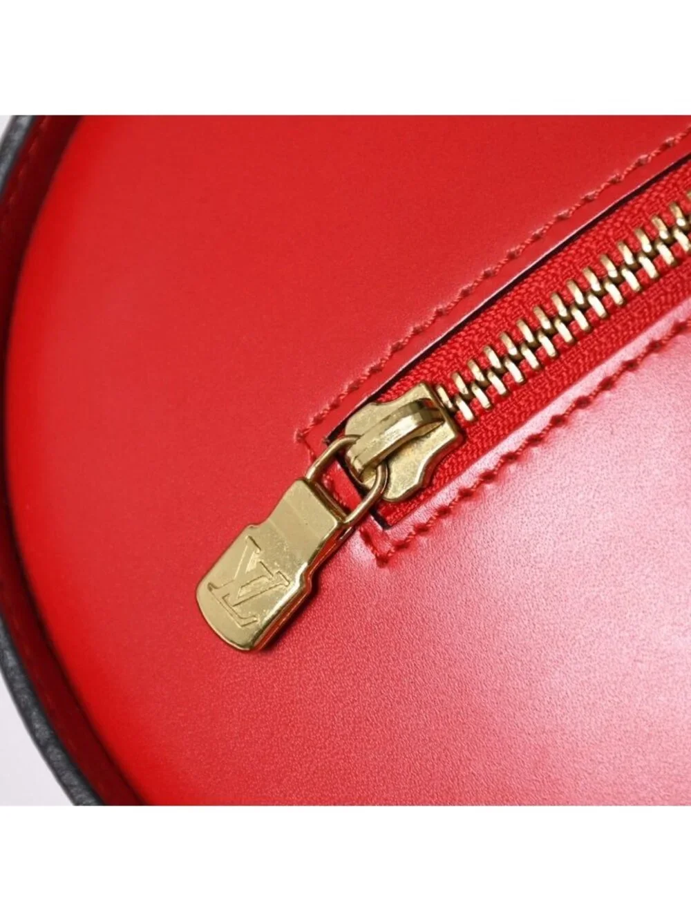 Louis Vuitton Tote Bag Epi Soufflot Red Gold